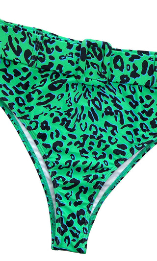 Coconut Water <br><span> Light Brown Strapless Bandeau High Waist Brazilian Two Piece Bikini Swimsuit </span>