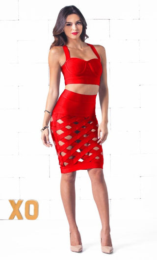 Indie XO Wild Child Red Two Piece Dress - Just Ours!