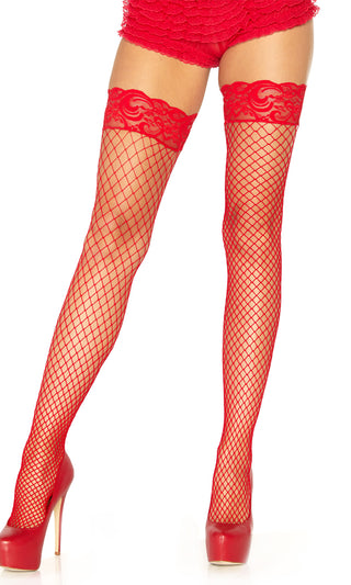 Naughty Naughty<br><span> Fishnet Mesh Lace Thigh High Stockings Tights Hosiery</span>