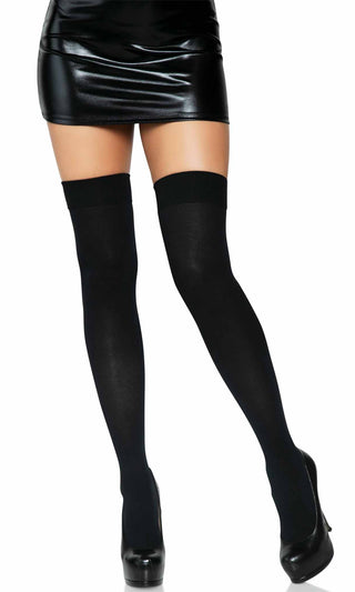 Always On Point <br><span>Opaque Nylon Thigh High Stockings Tights Hosiery</span>