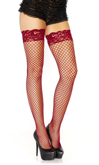 Naughty Naughty<br><span> Fishnet Mesh Lace Thigh High Stockings Tights Hosiery</span>