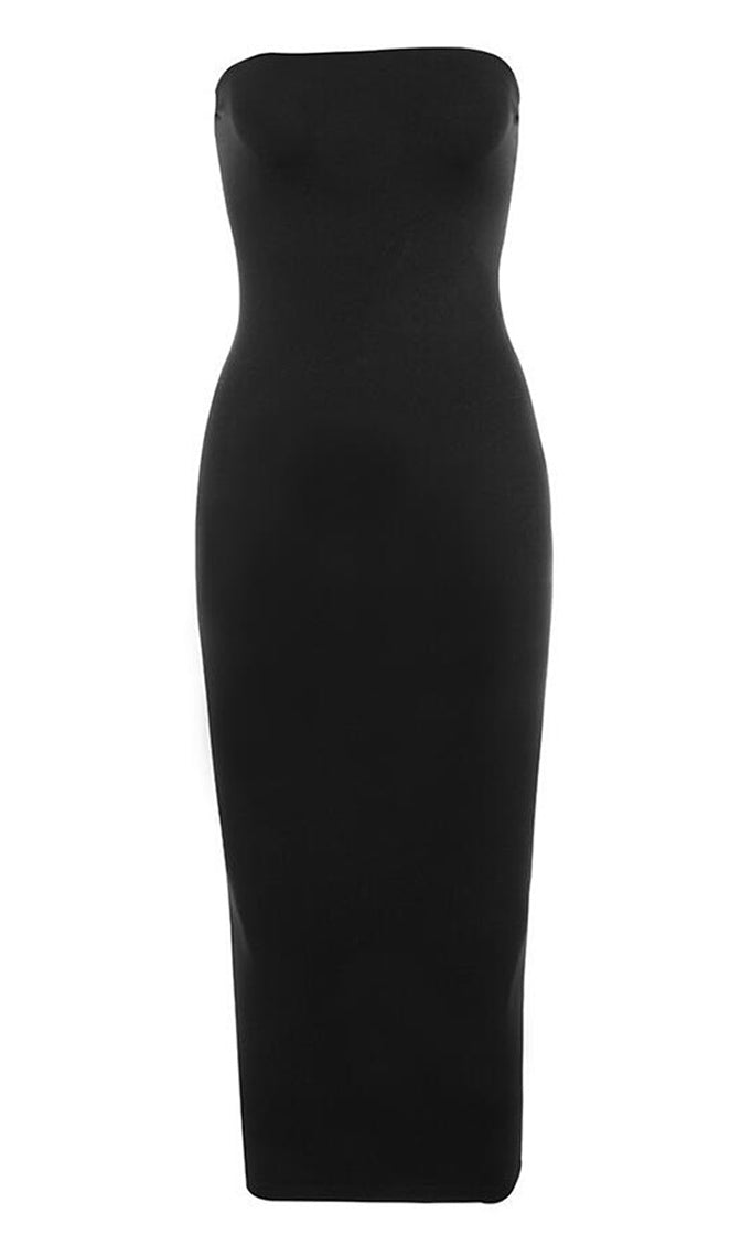 Going All Out Strapless Bodycon Casual Midi Dress - 4 Colors Available# ...