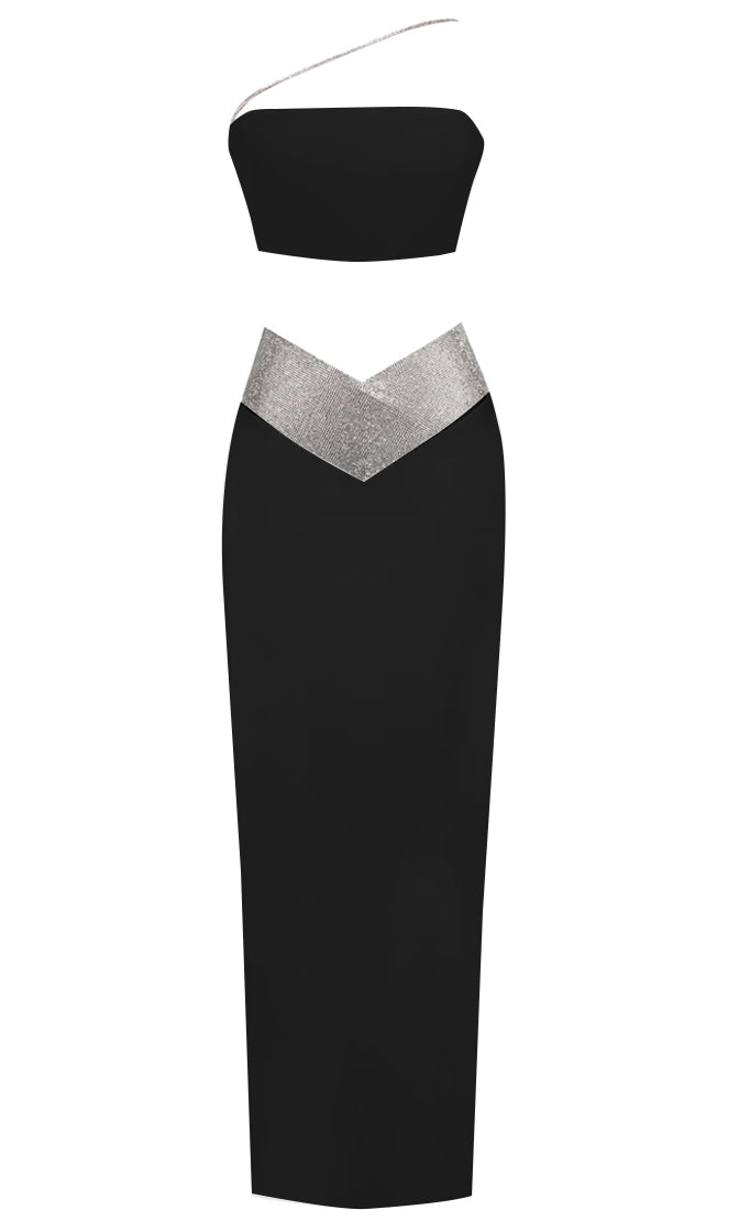 Black Strapless Pencil Dress