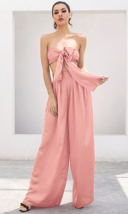 Hailey Strapless Wide Leg Jumpsuit – The Twisted Chandelier