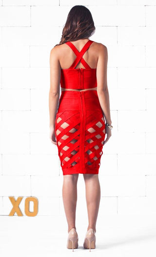 Indie XO Wild Child Red Two Piece Dress - Just Ours!